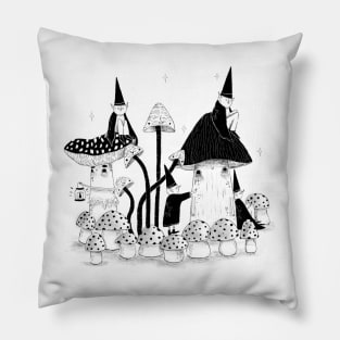 Mushroom Family Pillow