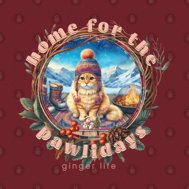 Home For The Holidays Beanie Ginger Life 0DG by catsloveart