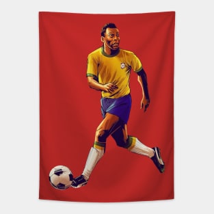 Pele Beauty of Jogo Bonito Tapestry