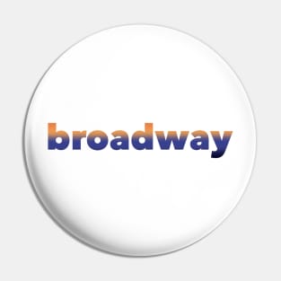 broadway typography heights gradient Pin