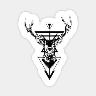 Deer design geometric Magnet