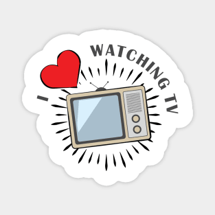 I Love Watching TV Magnet