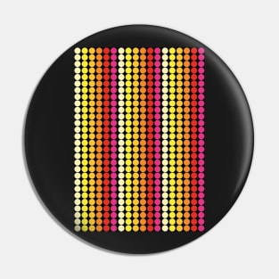 Dots color yellow, orange, red, pink Pin