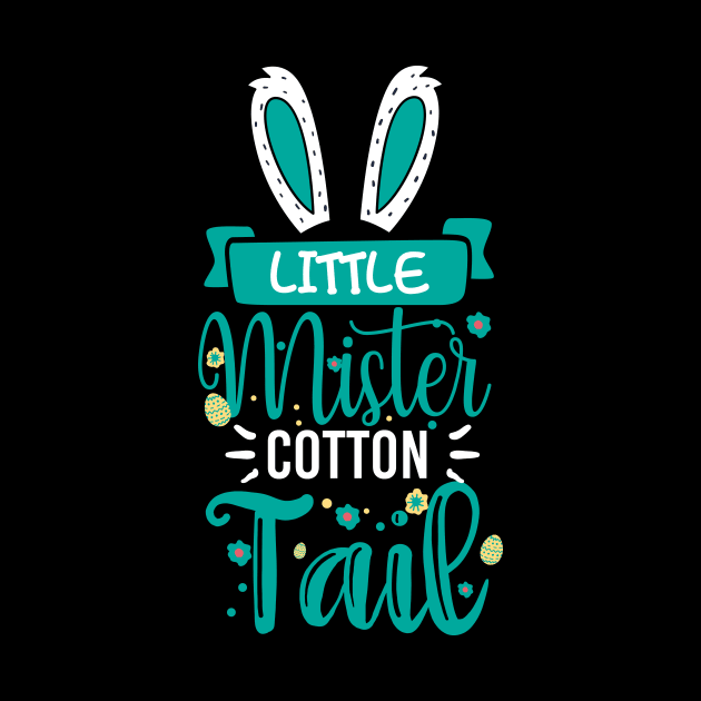 Kids Little Mister Cotton Tail - Boys Easter Bunny Rabbit Ears by ScottsRed