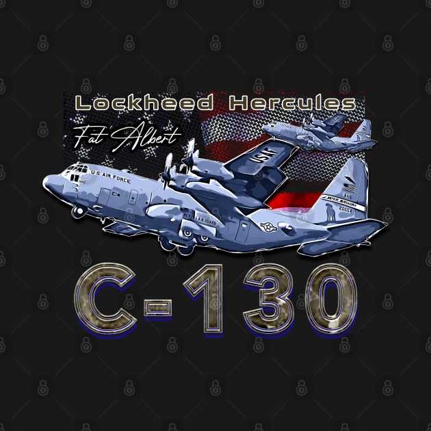 Lockheed C-130 Hercules Us Air Force Military Aircraft by aeroloversclothing