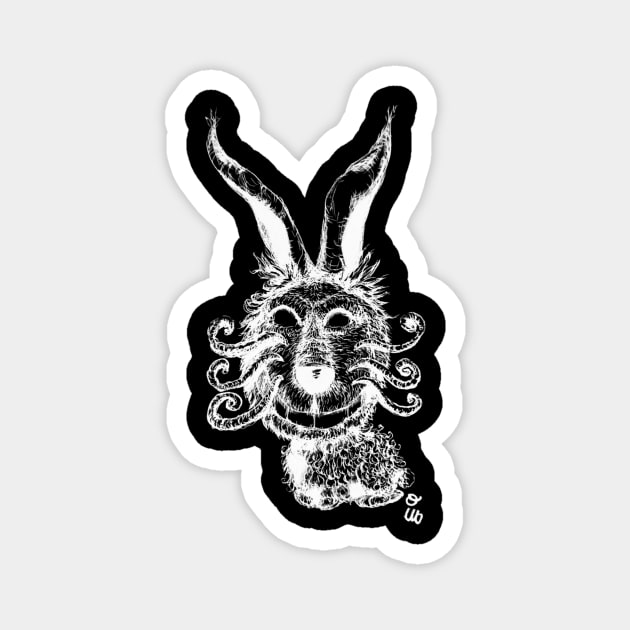 Crazy Bunny Magnet by IVNK