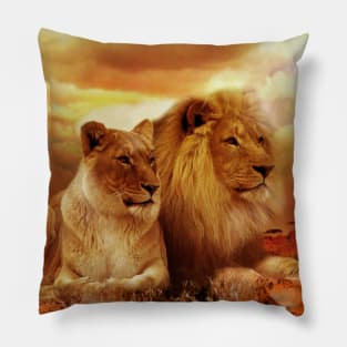 Mr. & Mrs. Lion Pillow