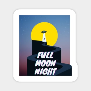 full moon night Magnet