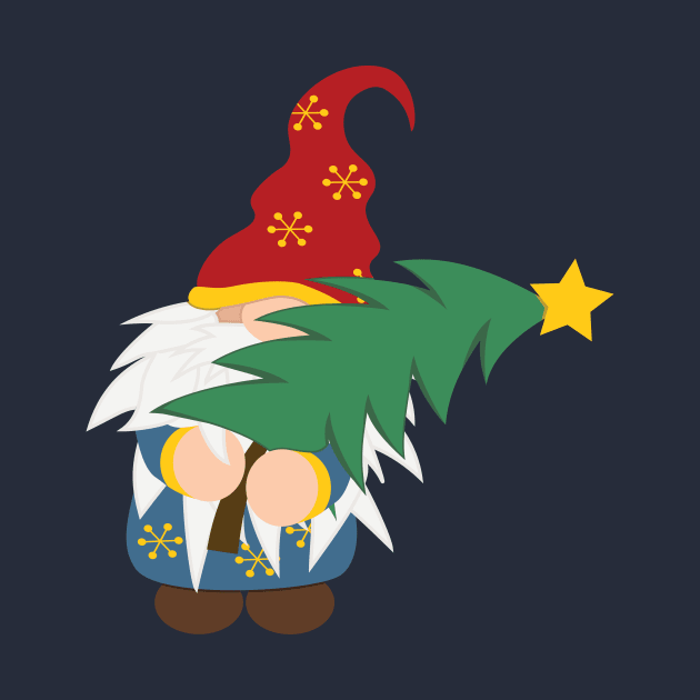 Tree Hugger Christmas Gnome by Shapetrix