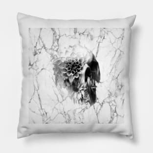 Decay Skull Marble Pillow