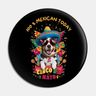 Australian Cattle dog Cinco de Mayo Pin