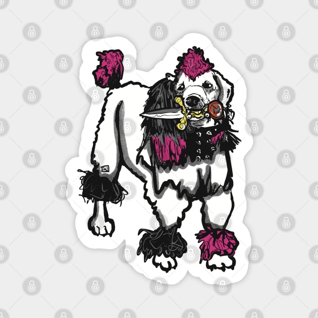 Spooky Horror Punk Dog Magnet by TheEND42