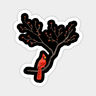 Red Cardinal Bird Birdwatching Birding Magnet