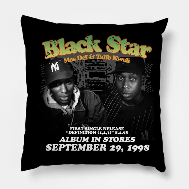 Black Star Album Release Pillow by LunaGFXD