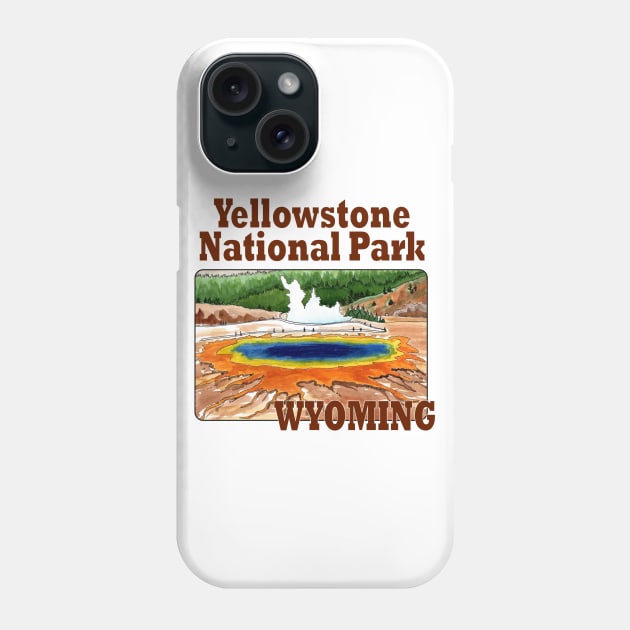 Yellowstone National Park, Wyoming Phone Case by MMcBuck