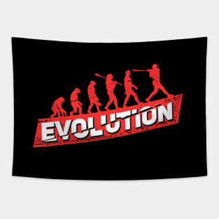 Baseball Evolution Softball Player Fan Gift Tapestry