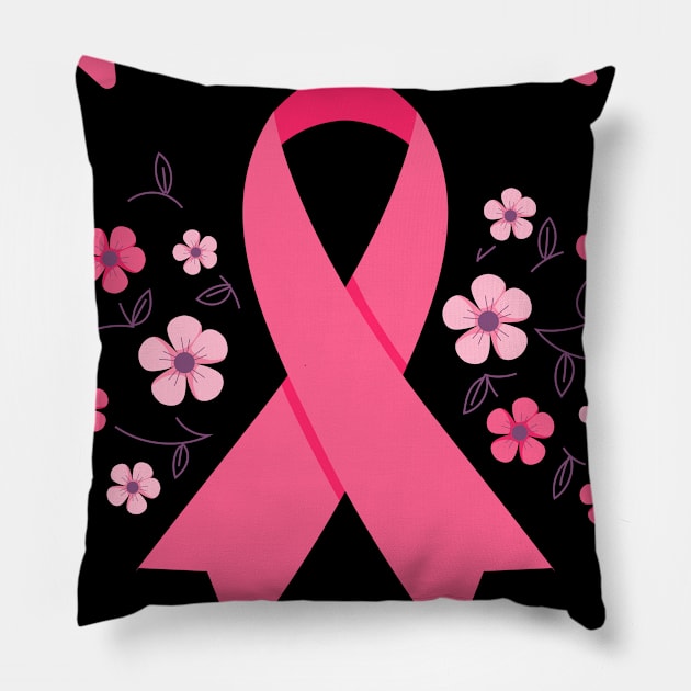 i wear pink for my mom Pillow by sufian