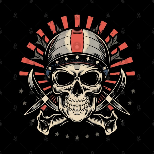 Rebellious Spirit Skull Ink - Defiant Tattoo Design by Goku Creations