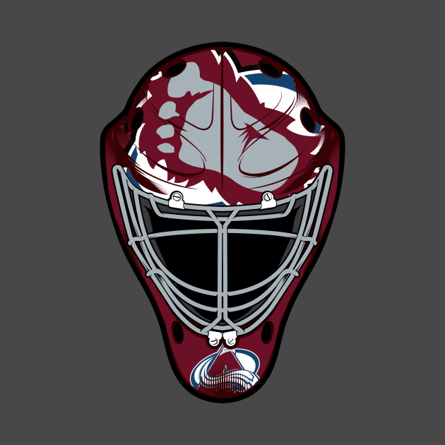 Colorado Foot Goalie Mask by Mile High Empire