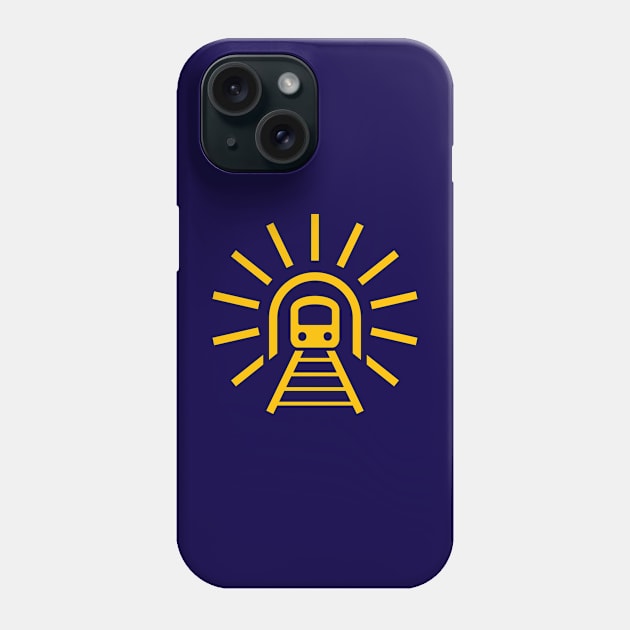 Sun Train Phone Case by viktorhertz