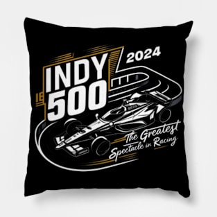 Indy 500 Speed Champions: Race Day Thrills Pillow