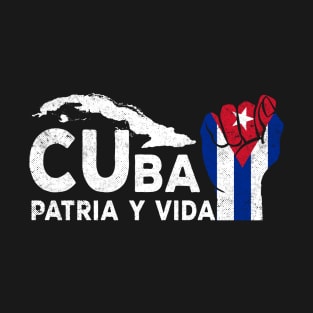 cuba flag patria y vida cubans pride T-Shirt