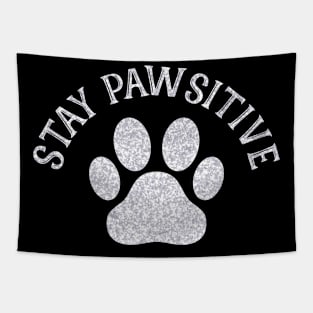 Stay Pawsitive Tapestry