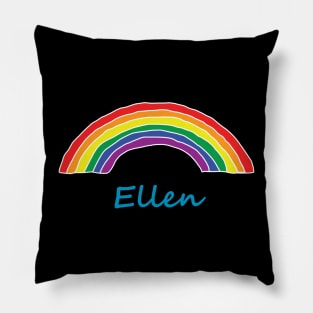 Ellen Pride Rainbow Pillow