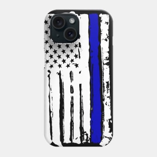 I Back the Blue American Police Support Blue Line Phone Case