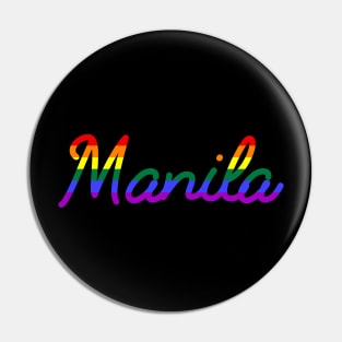 Manila Pride march LGBT Rainbow Flag Pin