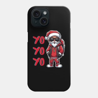 Black-Santa Phone Case