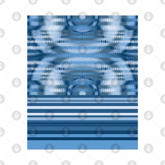 Shibori Indigo Stripes by justrachna