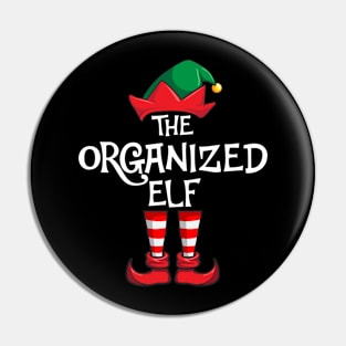 Organized Elf Matching Family Christmas Pin