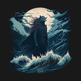 Werewolf in the Japanese ocean T-Shirt