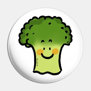 cute green broccoli Pin