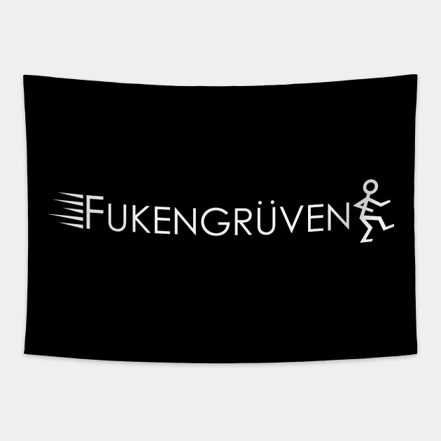 Fukengruven Parody in White Tapestry by This is ECP