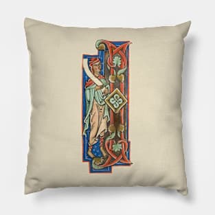 Illuminated Initial I Pillow