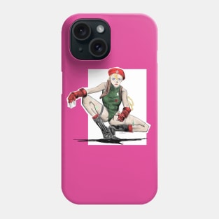 Army woman in soldier suit Phone Case