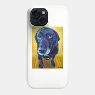 Big-Eyed Black Labrador Phone Case