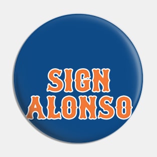 SIGN ALONSO Pin