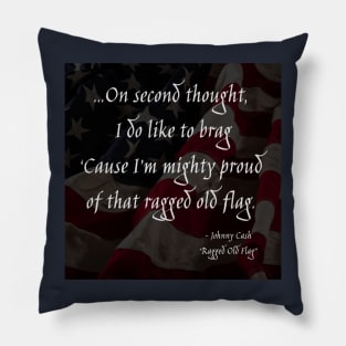 Ragged Old Flag Pillow