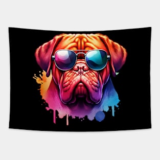 Watercolor Dogue De Bordeux Tapestry