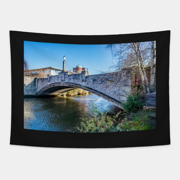 White Friar’s Bridge over the River Wensum Tapestry by yackers1