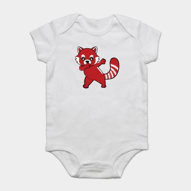 Dabbing Cute Red Panda Funny Dabbing Animal Gift Panda Baby Kurzarmbody Teepublic De Dabbing Cute Red Panda Funny Dabbing Animal Gift Panda Baby Kurzarmbody Teepublic De