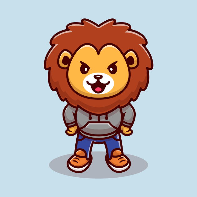 Cute Lion Mascot Cartoon by Catalyst Labs