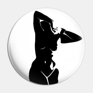 woman silhouette Pin