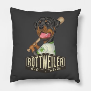 Rottweiler Baseball Best Dog Pillow