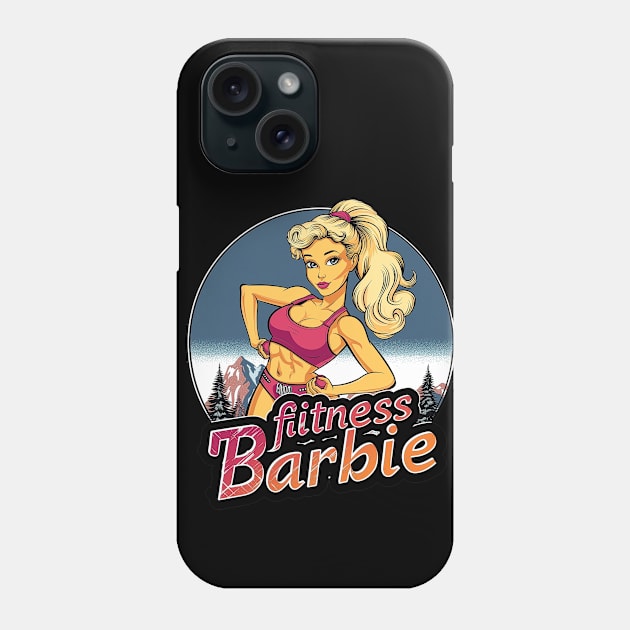 Fitness Barbie Vintage Graphic T-shirt 04 Phone Case by ToddT