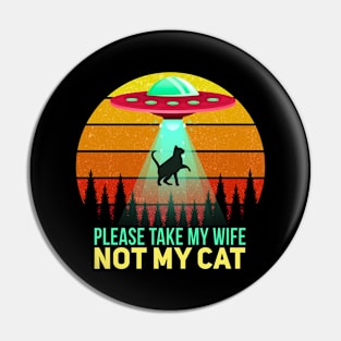 Funny Cat Cat Owner Motif Pin