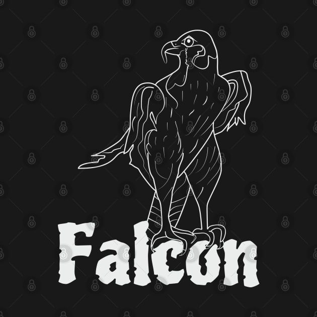 Bird falcon by Alekvik